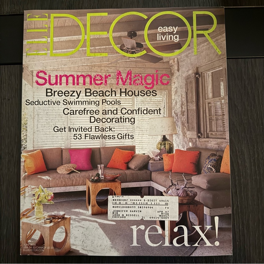 Elle Decor Magazine June 2006